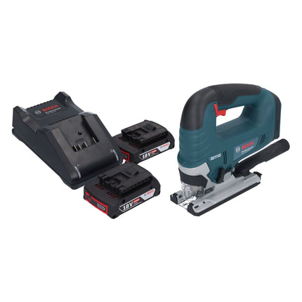 Bosch GST 18V-125 B Profesjonalna wyrzynarka akumulatorowa 18 V 125 mm bezszczotkowa + 2x akumulator 2,0 Ah + ładowarka