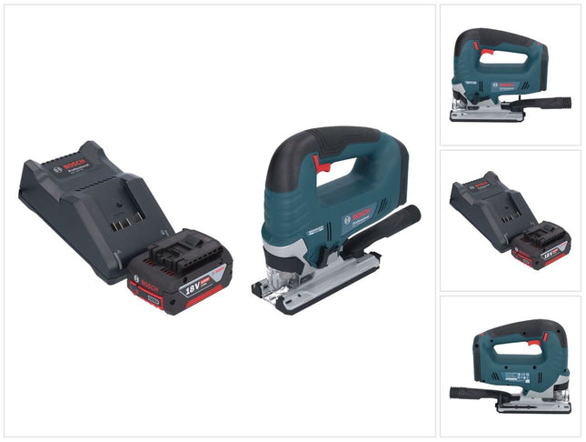 Bosch GST 18V-125 B Sierra de calar profesional sin cable 18 V 125 mm sin escobillas + 1x acumulador 4,0 Ah + cargador