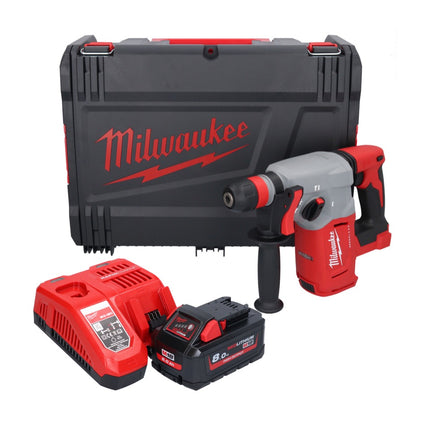 Milwaukee M18 BLHX-801X cordless combihammer 18 V 2.3 J Brushless + 1x battery 8.0 Ah + charger + HD box