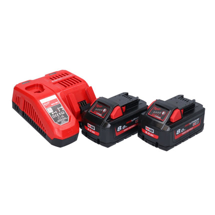 Milwaukee M18 BLHX-802X cordless combihammer 18 V 2.3 J brushless + 2x battery 8.0 Ah + charger + HD box