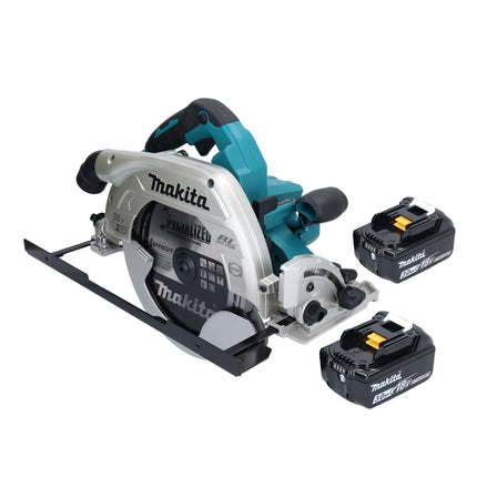 Sierra circular a batería Makita DHS 900 F2U 36 V (2x 18 V) 235 mm sin escobillas + 2x batería 3,0 Ah + adaptador Bluetooth - sin cargador