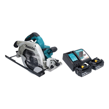 Sierra circular a batería Makita DHS 900 RM2U 36 V (2x 18 V) 235 mm sin escobillas + 2x batería 4,0 Ah + cargador + adaptador Bluetooth