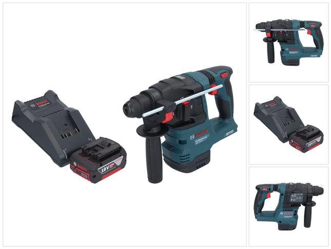 Bosch GBH 18V-22 Taladro percutor a batería profesional 18 V 1,9 J SDS Plus sin escobillas + 1x batería recargable 4,0 Ah + cargador