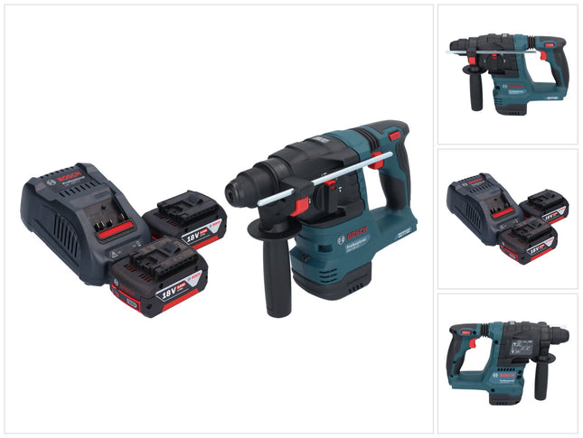 Taladro percutor a batería Bosch GBH 18V-22 Professional 18 V 1,9 J SDS Plus Brushless + 2x batería recargable 5,0 Ah + cargador