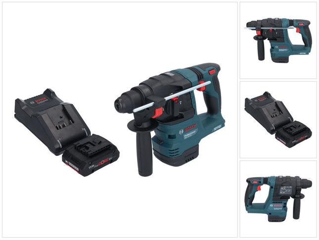 Bosch GBH 18V-22 Martillo perforador profesional sin cable 18 V 1,9 J SDS Plus sin escobillas 1x batería recargable ProCORE 4,0 Ah + cargador
