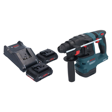 Martillo perforador profesional sin cable Bosch GBH 18V-22 18 V 1,9 J SDS Plus Brushless + 2x batería recargable ProCORE 4,0 Ah + cargador