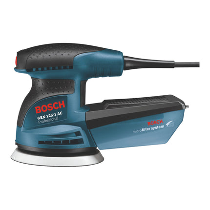 Bosch GEX 125-1 AE Levigatrice rotorbitale professionale 250 watt 125 mm ( 0601387504 ) + custodia