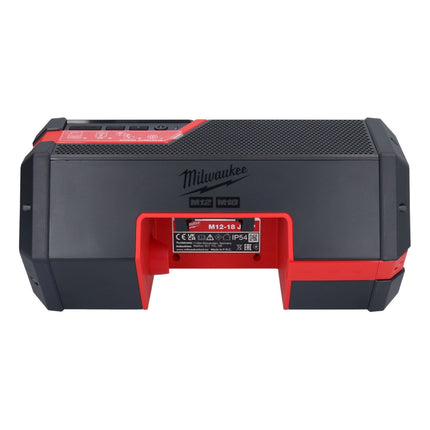 Milwaukee M12-18 JSSP-0 Głośnik akumulatorowy 12 - 18 V Bluetooth ( 4933459275 ) IP54 Solo - bez akumulatora, bez ładowarki