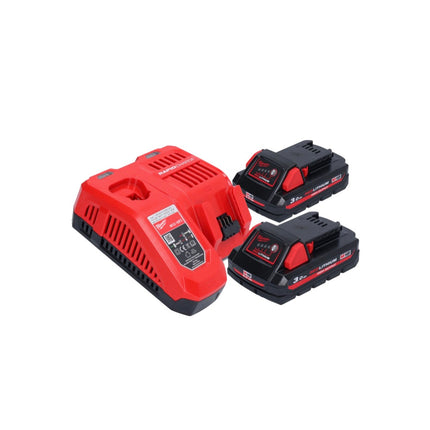 Pulidora a batería Milwaukee M18 FAP180-302 18 V 180 mm sin escobillas + 2x baterías 3,0 Ah + cargador