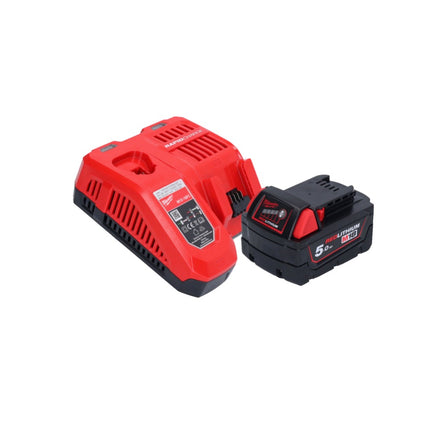 Pulidora a batería Milwaukee M18 FAP180-501 18 V 180 mm sin escobillas + 1x batería 5,0 Ah + cargador