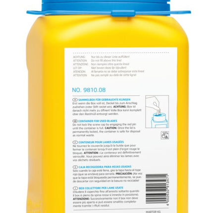 Cassetta di raccolta MARTOR adatta alle lame usate ( 4000817880 )