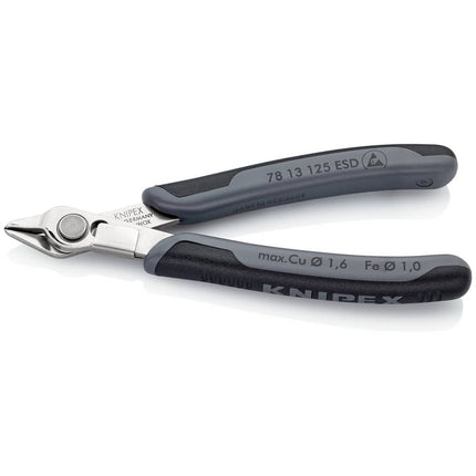 KNIPEX Electronics diagonal cutters Super-Knips(R) length 125 mm shape 1 ( 4000810520 )