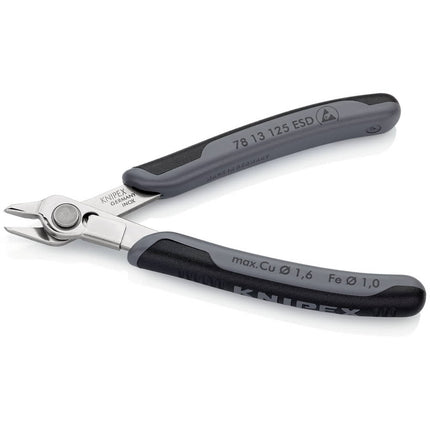 KNIPEX Electronics diagonal cutters Super-Knips(R) length 125 mm shape 1 ( 4000810520 )