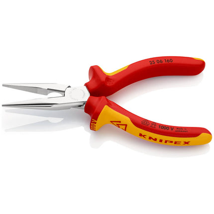 KNIPEX Pinza a becchi tondi DIN ISO 5745 Lunghezza 160 mm piatta/arrotondata diritta ( 4000810325 )