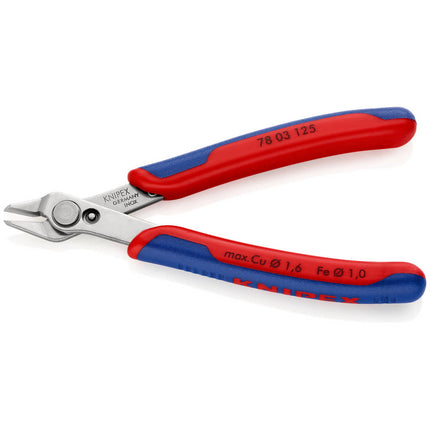 KNIPEX Pince coupante latérale électronique Super-Knips® INOX longueur 125 mm forme 0 ( 4000810503 )