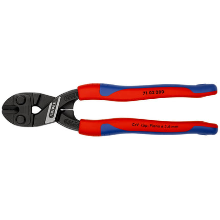 Kompaktowe obcinaki do śrub KNIPEX CoBolt długość 200 mm tuleje wieloskładnikowe ( 4000810163 )