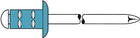 GESIPA blind rivet PolyGrip(R) rivet shank d x l 3.2 x 8 mm ( 4000813785 )