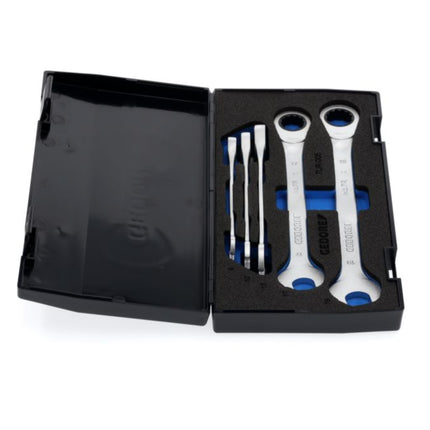 GEDORE ratchet spanner set 7R-005 5-piece spanner widths 8-19 mm ( 4000821988 )