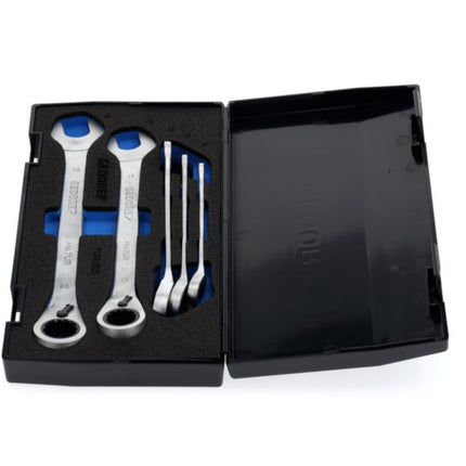 GEDORE ratchet spanner set 7 UR-005 5-piece spanner widths 8-19 mm ( 4000880491 )