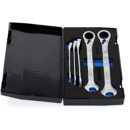 GEDORE ratchet spanner set 7 UR-005 5-piece spanner widths 8-19 mm ( 4000880491 )
