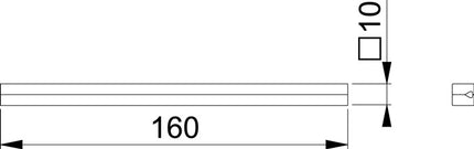 HOPPE husillo cuadrado perfil en I husillo cuadrado 10 x 100 mm ( 3311003022 )