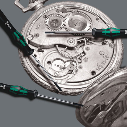 WERA Destornillador mecánico electrónico de precisión 2035 2,5 mm Longitud de la hoja 80 mm ( 4300001758 )