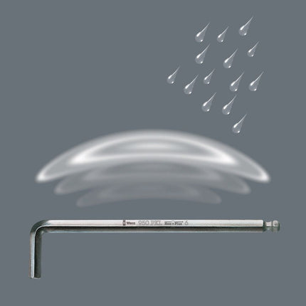 WERA Juego de llaves hexagonales en L 950 PKL Soporte de plástico de 7 piezas ( 4000825489 )