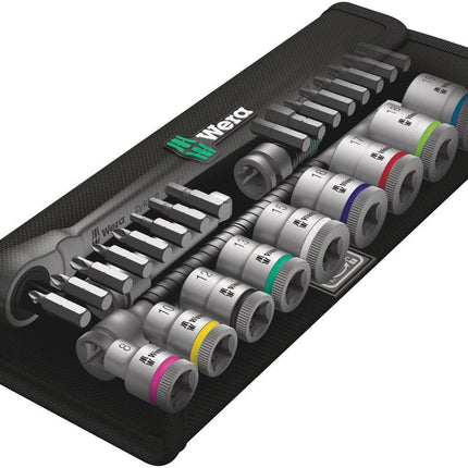 WERA Zyklop Metal 8100 SB 8 Set di chiavi a bussola da 29 pezzi 3/8 ″ ( 4000821752 )