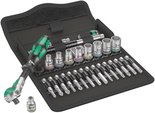 WERA socket spanner set 8100 SA 6 28-piece 1/4 ″ ( 4000821755 )