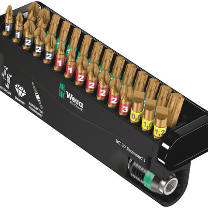 WERA Bit-Check Diamond 1 Juego de puntas de 30 piezas ( 4000829904 )