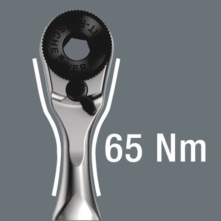 WERA socket spanner set KK Zyklop Mini 2 27-piece 1/4 ″ ( 4000829906 )