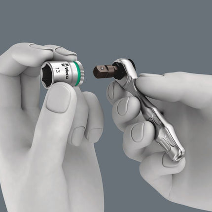 WERA socket spanner set KK Zyklop Mini 2 27-piece 1/4 ″ ( 4000829906 )