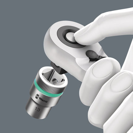 WERA Carraca reversible de palanca 8006 Zyklop Hybrid C 1/2 ″ 72 dientes ( 4000821143 )