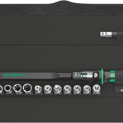 WERA Juego de llaves dinamométricas Click-Torque C 3 Set 1 13 piezas 40 - 200 Nm 1/2 ″ ( 8000544741 )