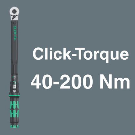 WERA Juego de llaves dinamométricas Click-Torque C 3 Set 1 13 piezas 40 - 200 Nm 1/2 ″ ( 8000544741 )