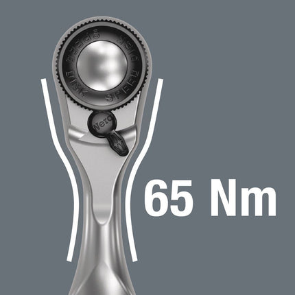 WERA Carraca reversible de palanca 8008 A Zyklop Mini 3 1/4 ″ 60 dientes ( 4000822313 )