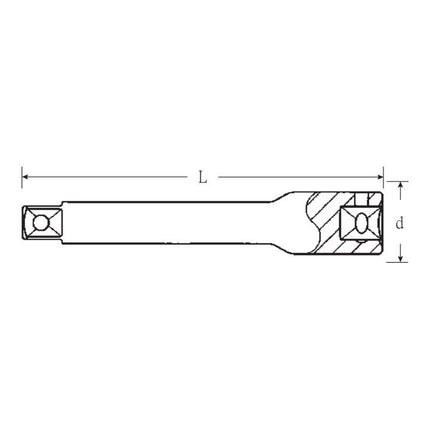 STAHLWILLE Extension 405 1/4 ″ Length 150 mm ( 4000826264 )
