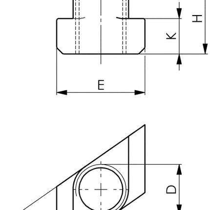 AMF T-Nutenstein Nr. 510 T-Nut 14 mm M12 ( 4000833217 )