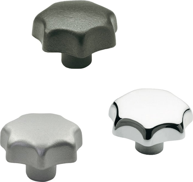 GANTER pomo estrella DIN 6336 con casquillo roscado ( 4601000856 )