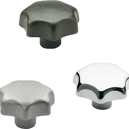 GANTER star knob DIN 6336 with threaded bush ( 4601000858 )