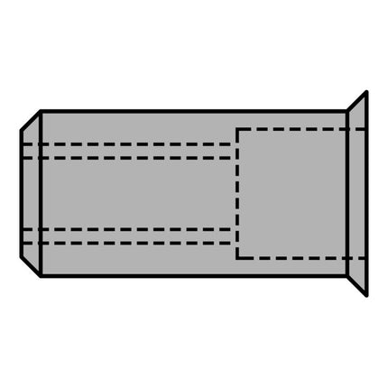 GESIPA blind rivet nut Rivet shank d x l 9 x 15.5 mm M6 ( 4000813791 )