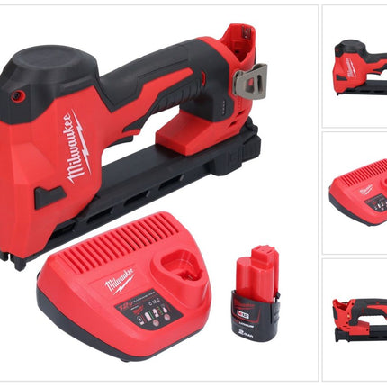 Milwaukee M12 BCST-201 cordless tacker 12 V 19 x 25.4 mm + 1x rechargeable battery 2.0 Ah + charger