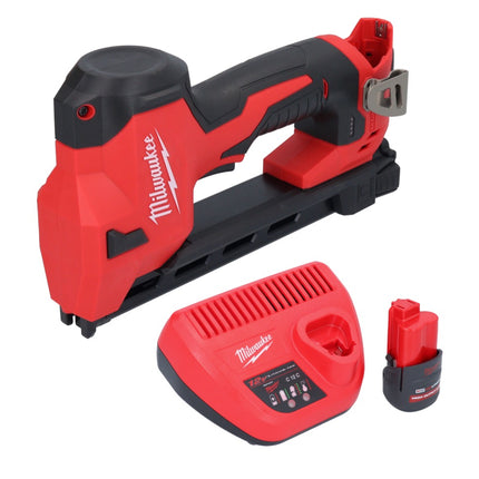 Pinza a batteria Milwaukee M12 BCST-251 12 V 19 x 25,4 mm + 1x batteria ricaricabile 2,5 Ah + caricatore