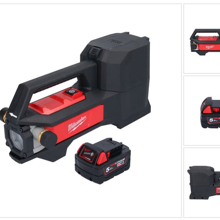 Bomba de trasvase a batería Milwaukee M18 BTP-501 18 V 1817 l/h + 1x batería 5,0 Ah - sin cargador