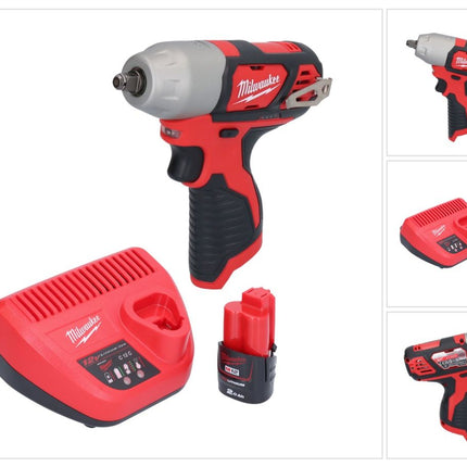 Milwaukee M12 BIW38-201 Clé à choc sans fil 12 V 135 Nm 3/8 + 1x batterie 2,0 Ah + chargeur