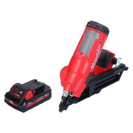 Clavadora a batería Milwaukee M18 FFN-301 18 V 50 - 90 mm sin escobillas + 1x batería 3,0 Ah - sin cargador