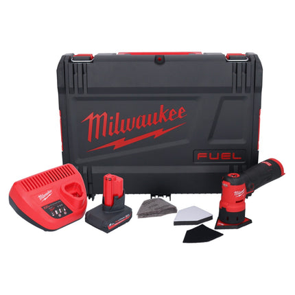 Amoladora puntual a batería Milwaukee M12 FDSS-501X 12 V 88,8 x 63,5 mm sin escobillas + 1x batería 5,0 Ah + cargador + caja HD