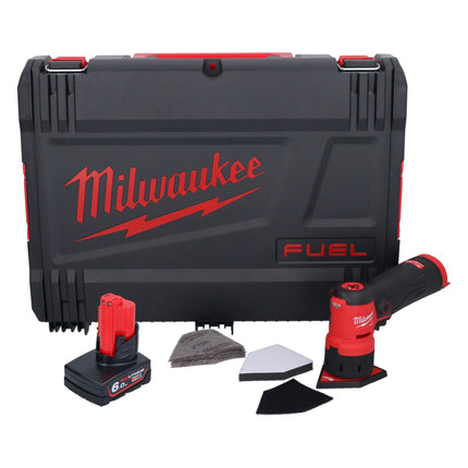 Milwaukee M12 FDSS-601X akumulatorowa szlifierka punktowa 12 V 88,8 x 63,5 mm bezszczotkowa + 1x akumulator 6,0 Ah + skrzynka HD - bez ładowarki