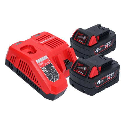 Clavadora a batería Milwaukee M18 FFN21-402C 18 V 50 - 90 mm sin escobillas + 2x baterías 4,0 Ah + cargador + maletín