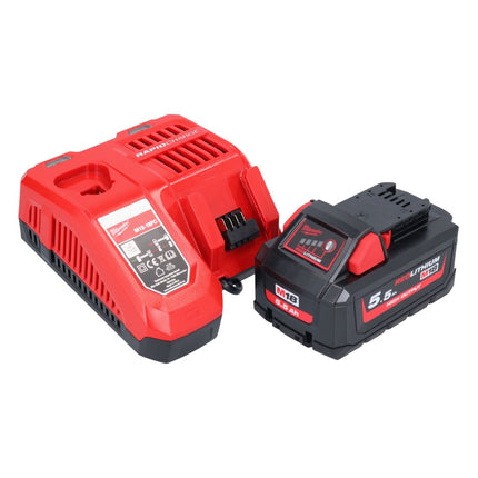 Clavadora a batería Milwaukee M18 FFN21-551C 18 V 50 - 90 mm sin escobillas + 1x batería 5,5 Ah + cargador + maletín